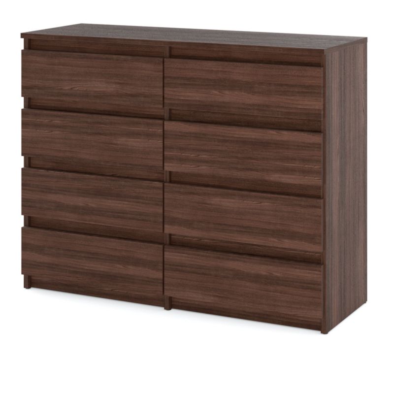 Komoda Hurtownia-Mebli Szuflady 8 Hugo Duża 120cm Dąb Wenge Dąb Wenge 120x33.5x92.5 cm 1szt.