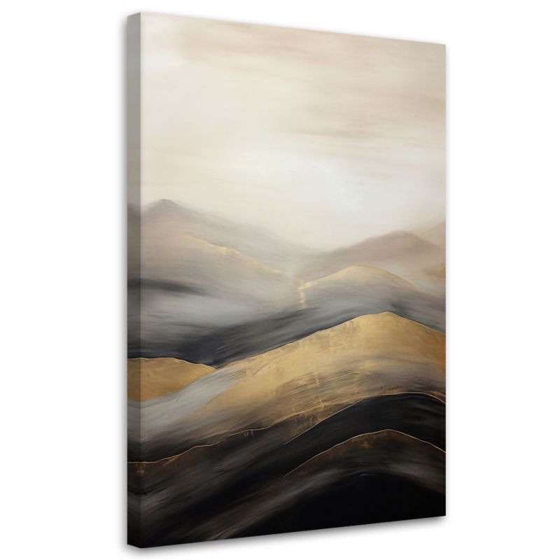 Obraz do salonu sypialni Feeby Abstrakcja Beżowe Góry Boho 70x100cm 1szt