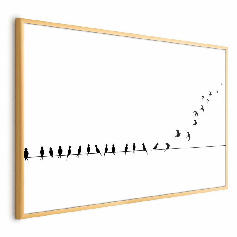 Plakat Artgeist Lećmy 30x21 cm z ramą złotą 1 szt
