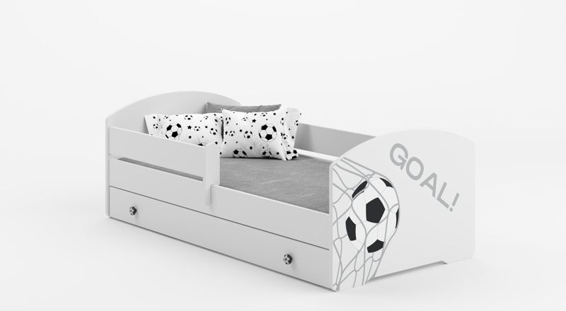 Łożko dziecięce Kobi LUK z szufladą i barierką 140x70 Kobi GOL 1 szt.