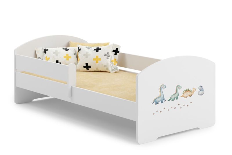 Łożko dziecięce Kobi LUK z barierką 160x80 Kobi Dinozaury 1 szt.