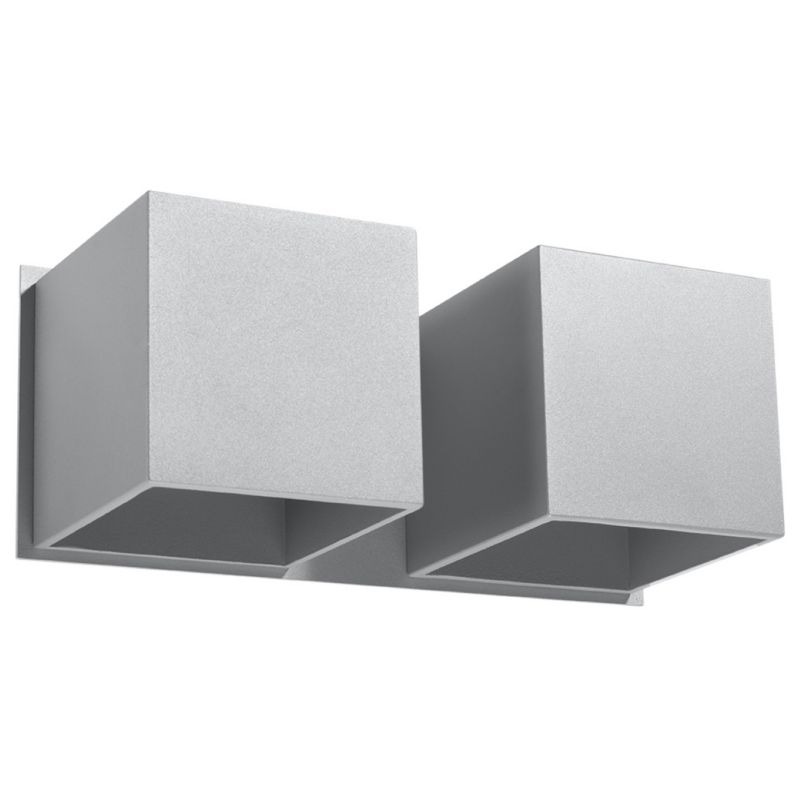 Kinkiet Sollux Lighting QUAD 2 szary 1 szt.