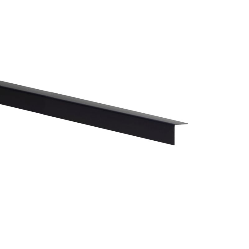 Kątownik PVC gładki 1000 x 20 x 20 x 1 mm atracyt mat