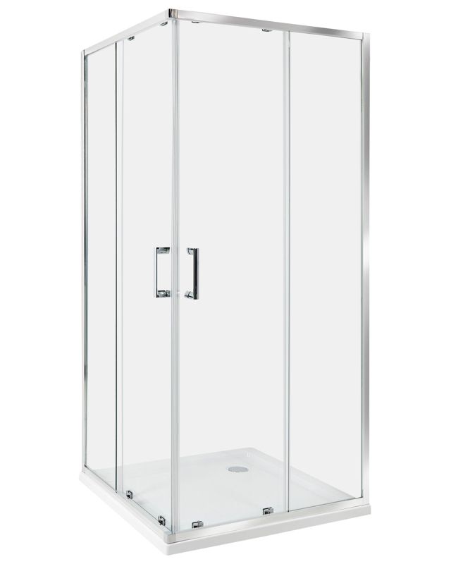 Kabina prysznicowa Tela 90 x 90 x 185 cm Srebrny 1 szt.