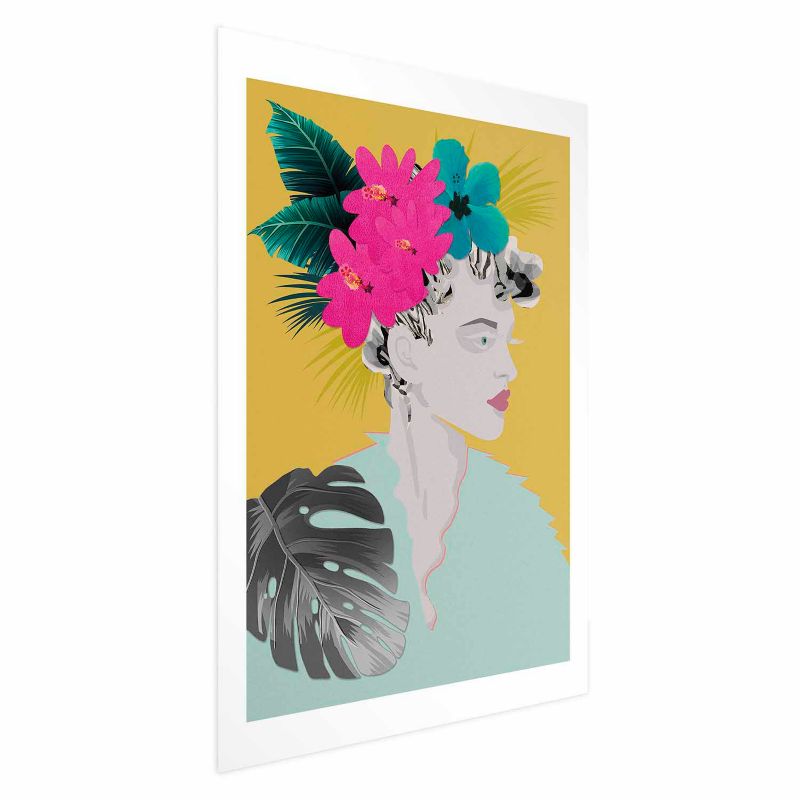 Plakat Artgeist Kwiaty we włosach 60x90 cm bez ramy 1 szt