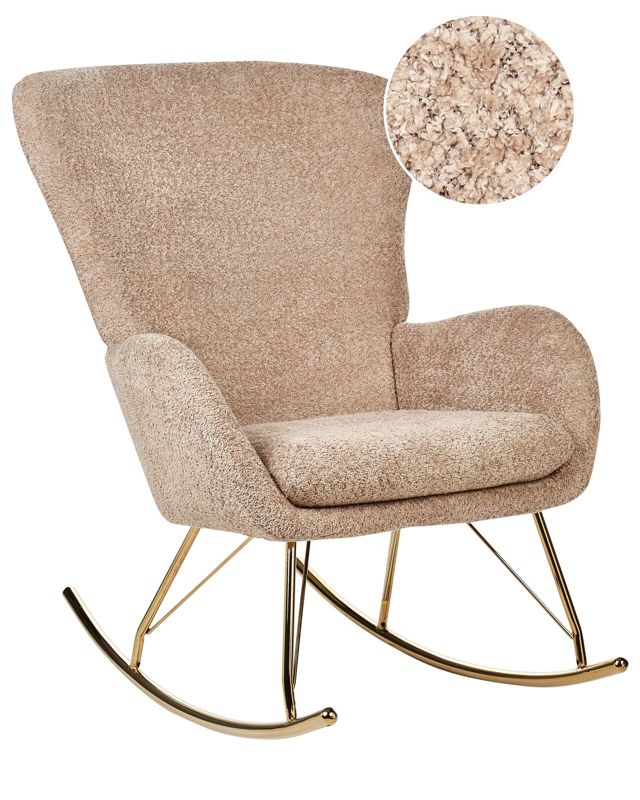 Fotel bujany Anaset Boucle Piaskowy 1 szt.