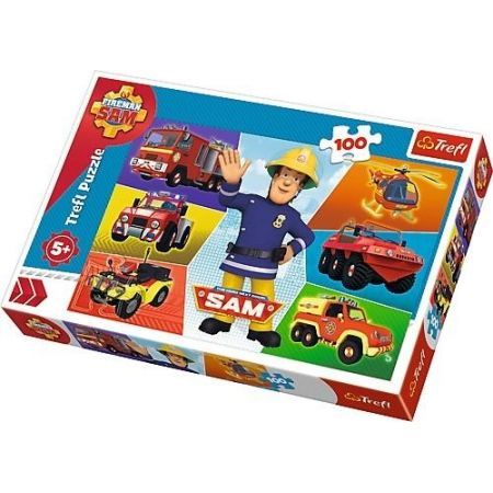 Trefl Puzzle 100 Pojazdy Strażaka Sama