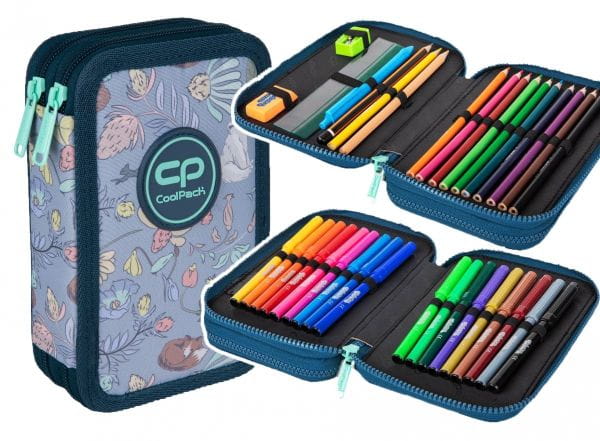 Coolpack Piórnik Jumper 2 podwójny z wyposażeniem IN THE FOREST