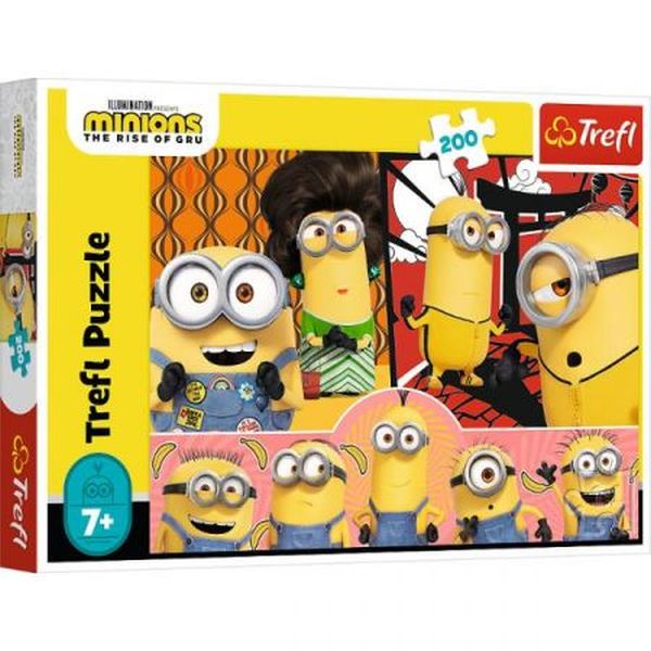 Trefl Puzzle 200 el. Minionki w akcji