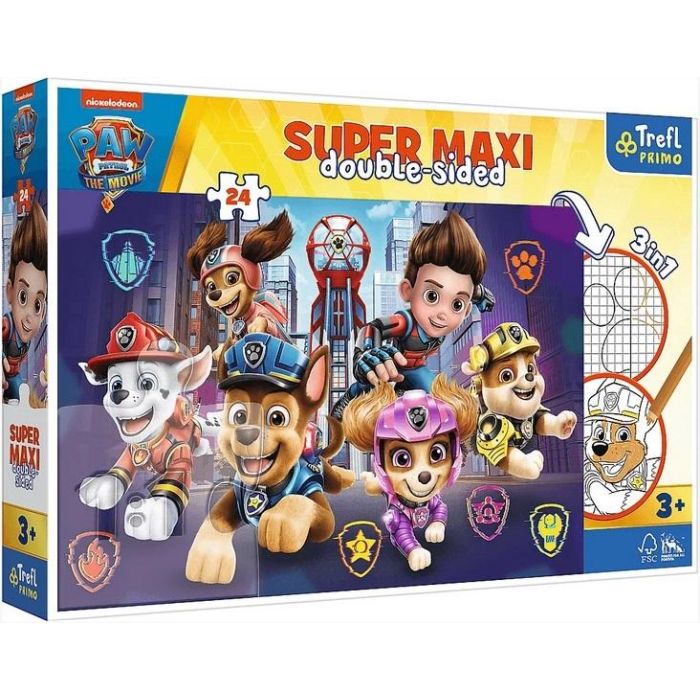 Puzzle Super Maxi 24 el. Psi Patrol Double Sided