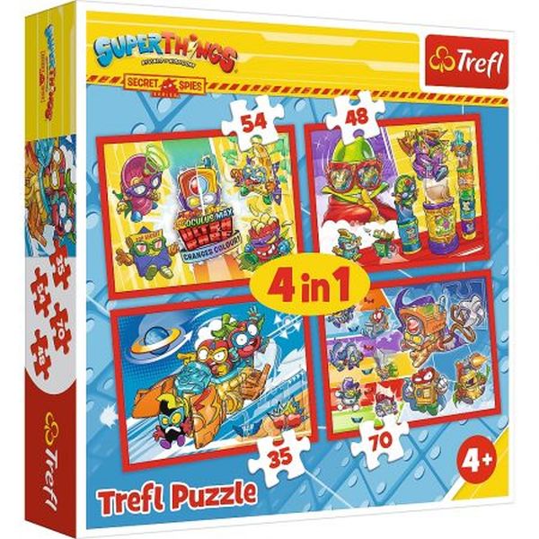 Puzzle 4W1 TAJNI SZPIEDZY Trefl