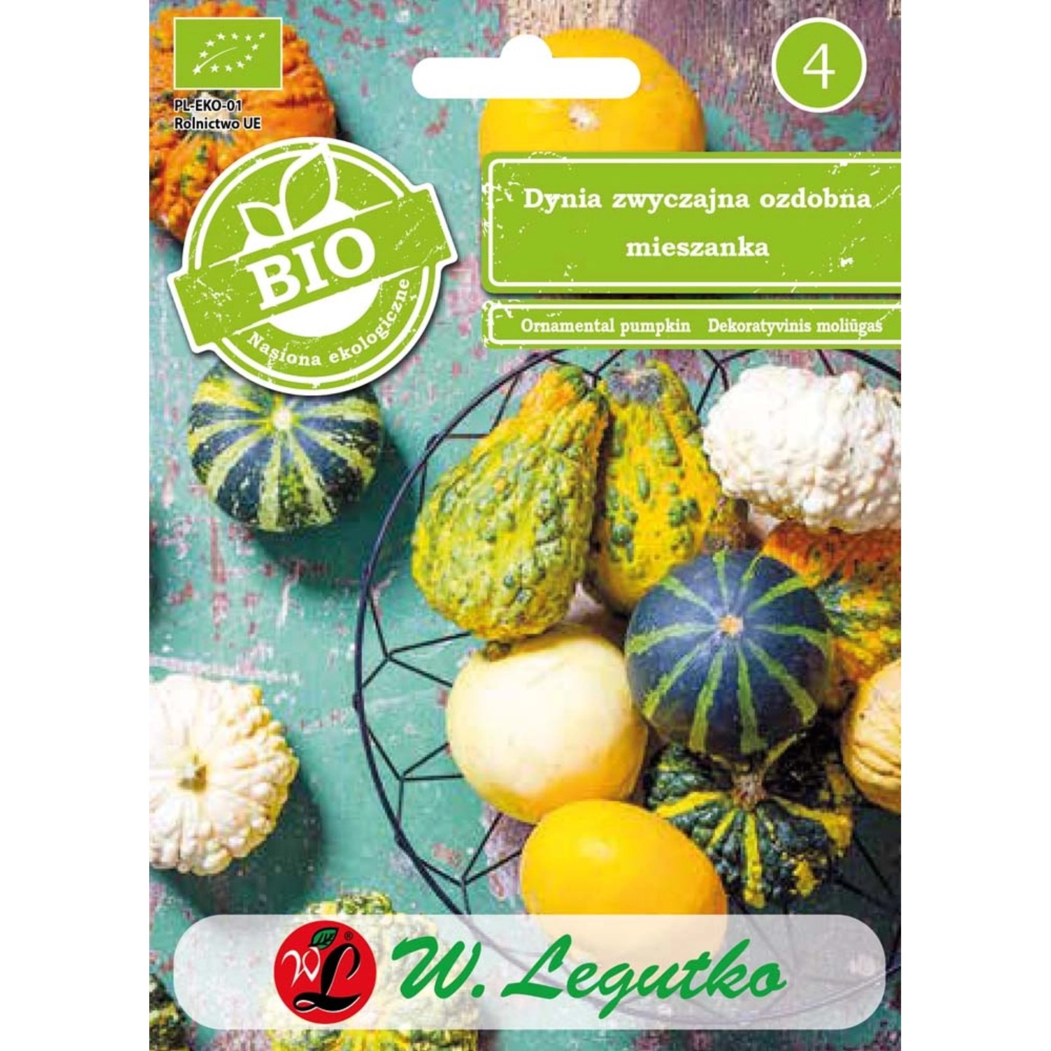 Dynia ozdobna (Cucurbita pepo) mieszanka odmian - 1 g