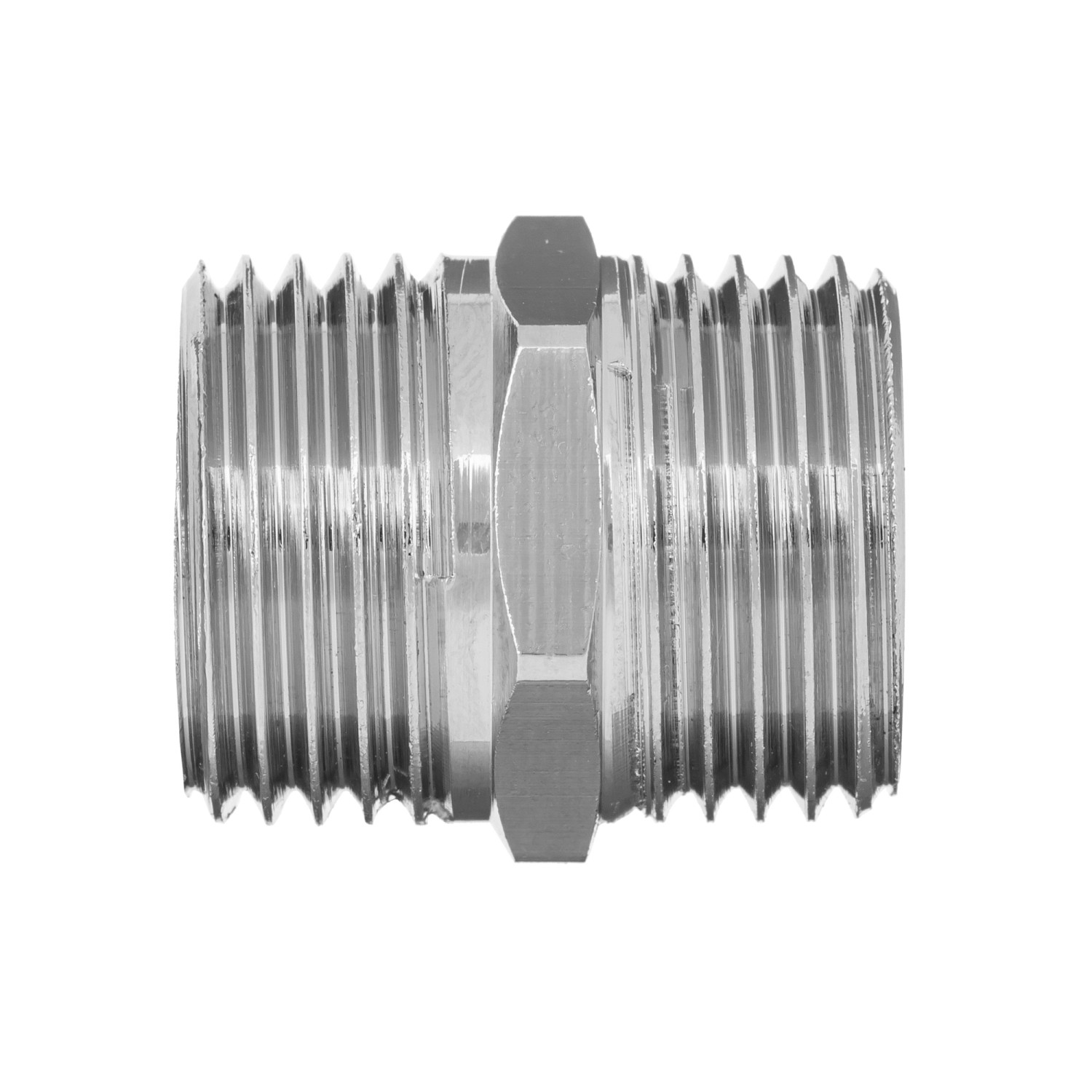 Invena Nypel chrom 3/8"