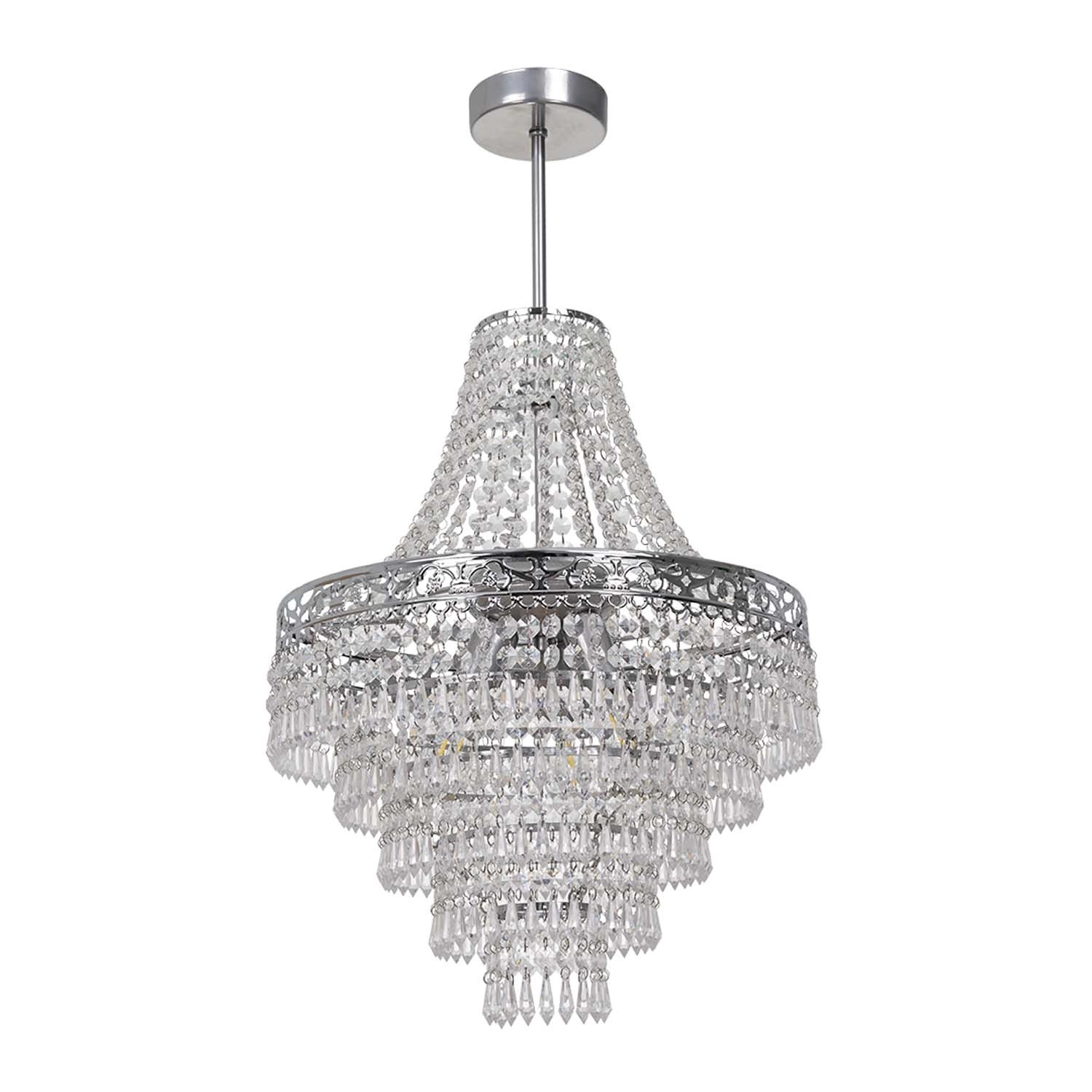 MiLAGRO Żyrandol Coral 3x15W LED E27 srebrny