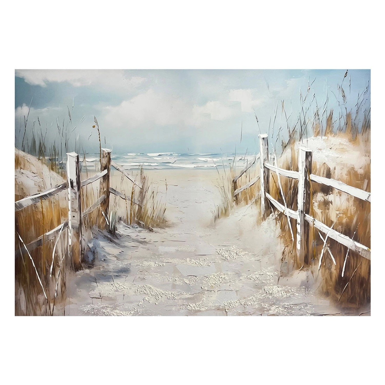 Obraz Canvas Malowany HP017 Beach 70 x 100 cm