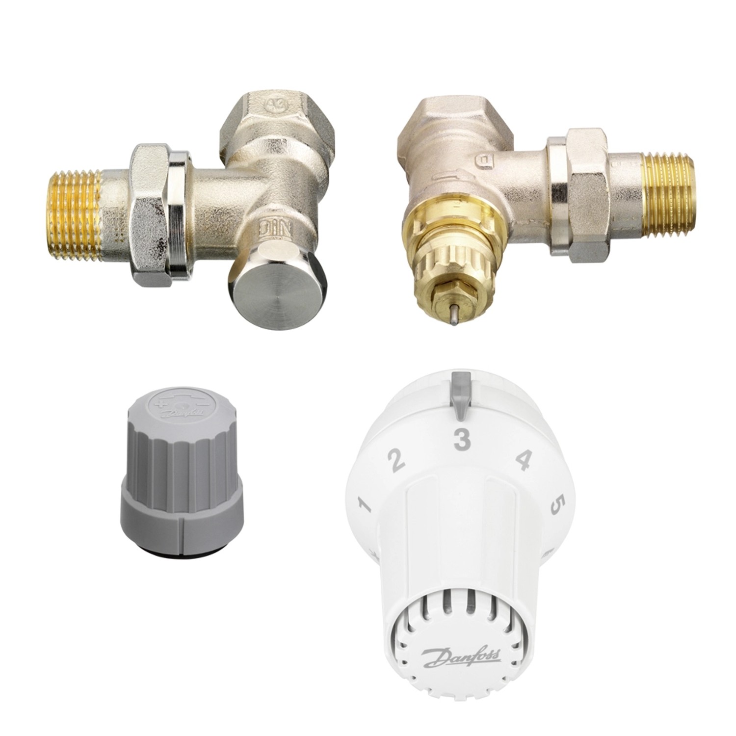 Danfoss Zestaw z termostatem RA 3 elementy 1/2 kątowy