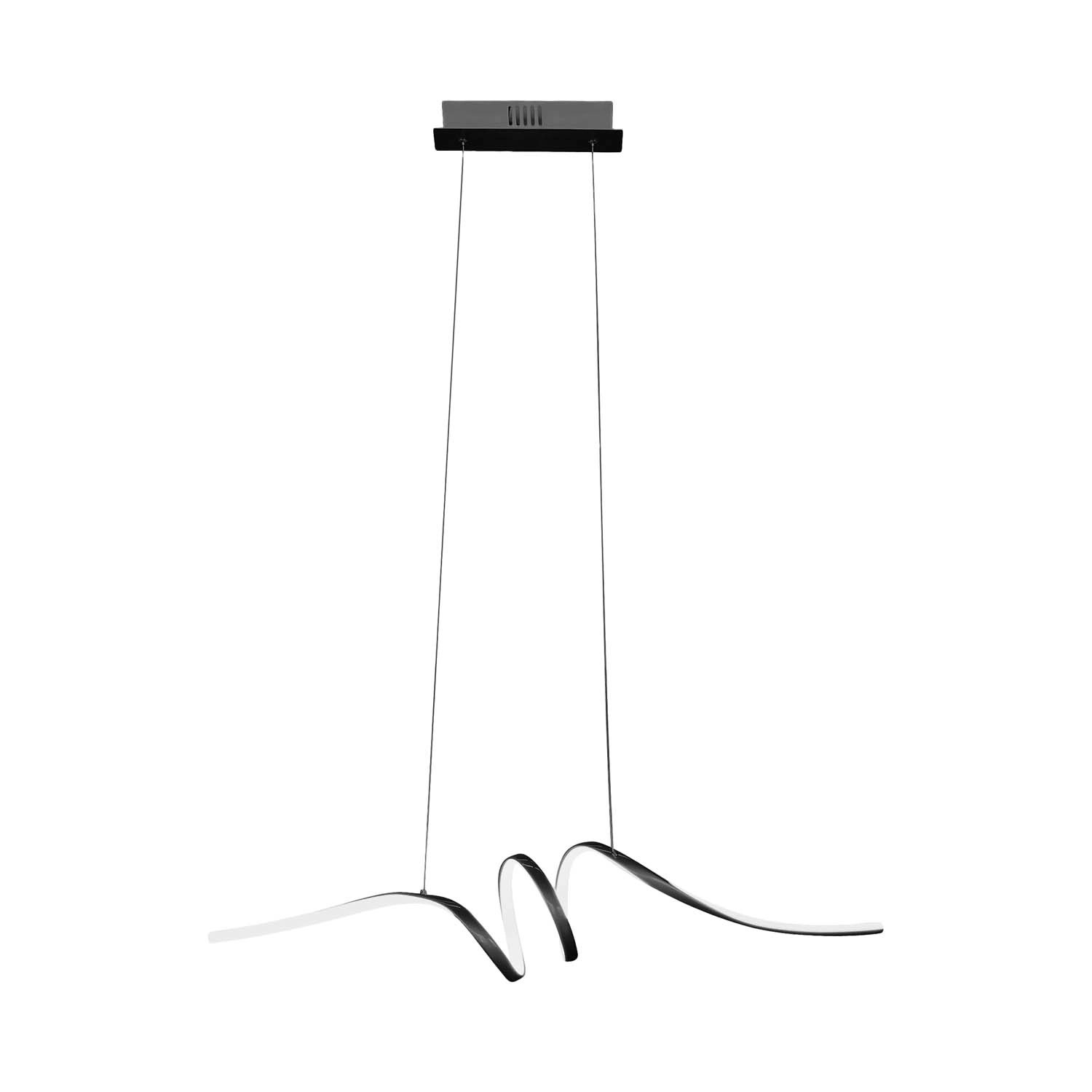MiLAGRO Lampa wisząca LED LOOP 28W 4000K 1700lm czarna