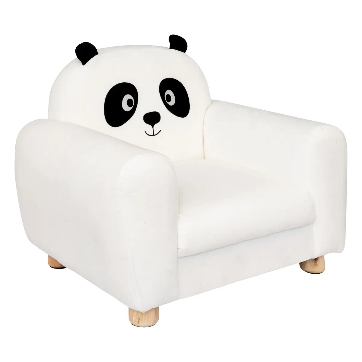 Fotel panda "Balo" czarno-biały DB