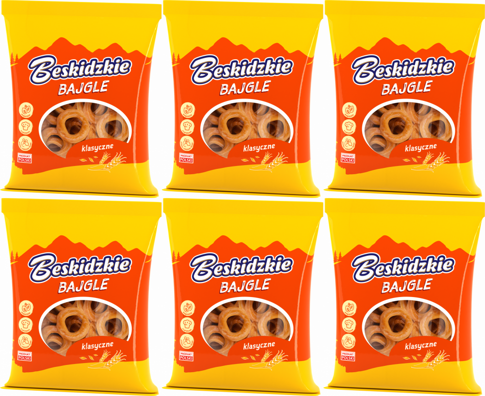 6x Beskidzkie Bajgle Aksam, klasyczne, 200g