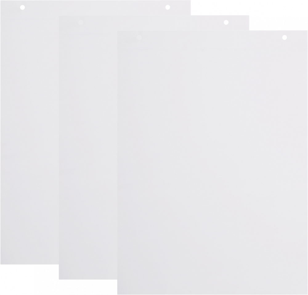 3x Blok do flipchartów Viking, 65x98cm, gładki, 50 kart