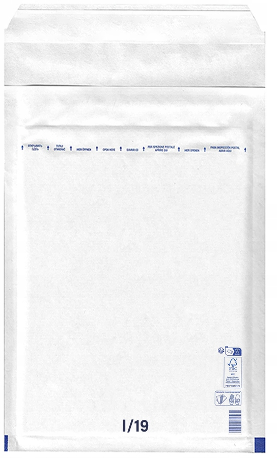 Koperta bąbelkowa Emerson AirPro, I19, 320x445mm, 50 sztuk, biały