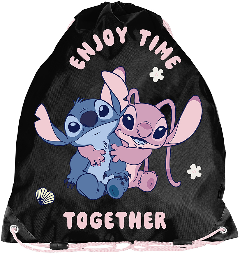 Worek na buty Paso Disney Stitch, 45x34cm, czarny