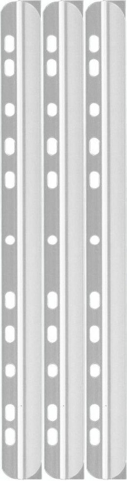 3x Listwa wsuwana Durable z perforacją do segregatora, 6mm, do 60 kartek, 50 sztuk, przezroczysty