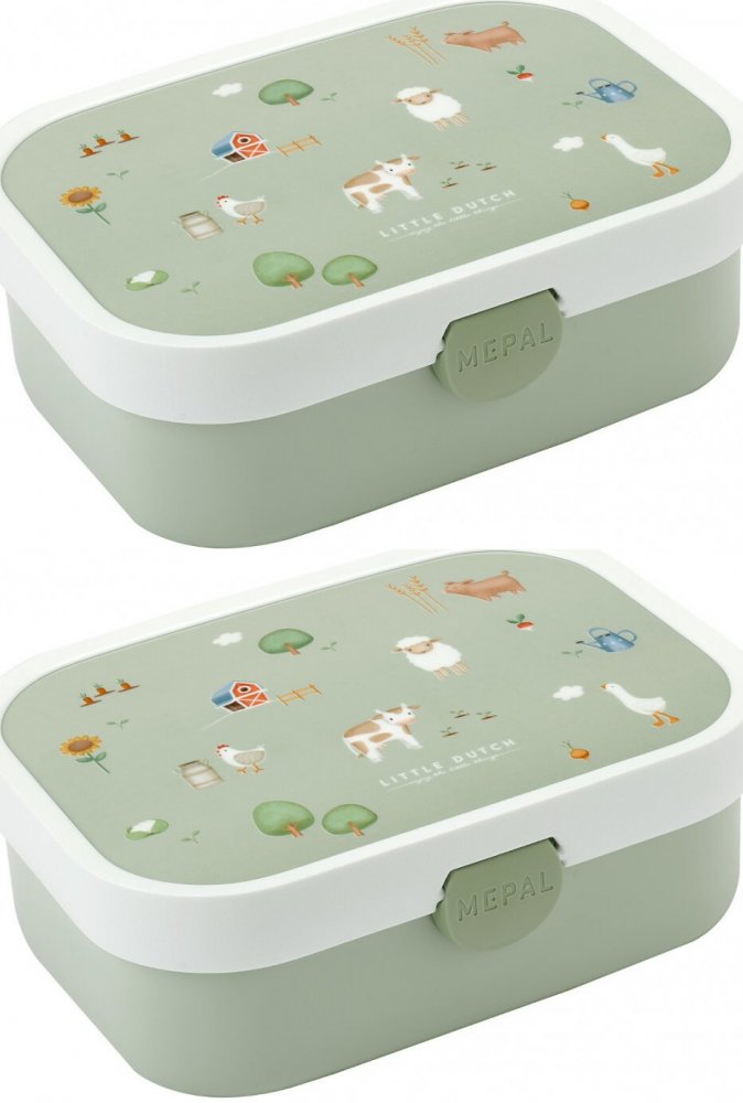 2x Lunchbox Mepal Campus, little farm, 750ml, 18x13x6cm