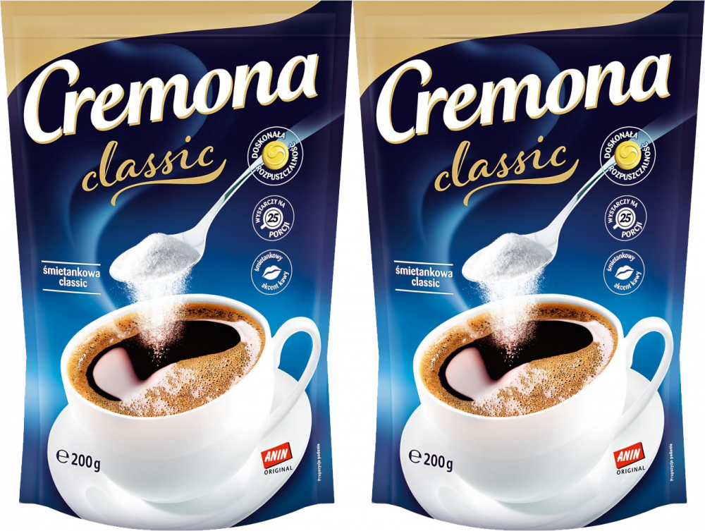 2x Śmietanka do kawy Cremona Classic, w proszku, 200g