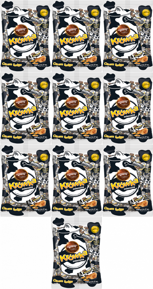 10x Cukierki Krówka Wawel, mleczny, 1kg