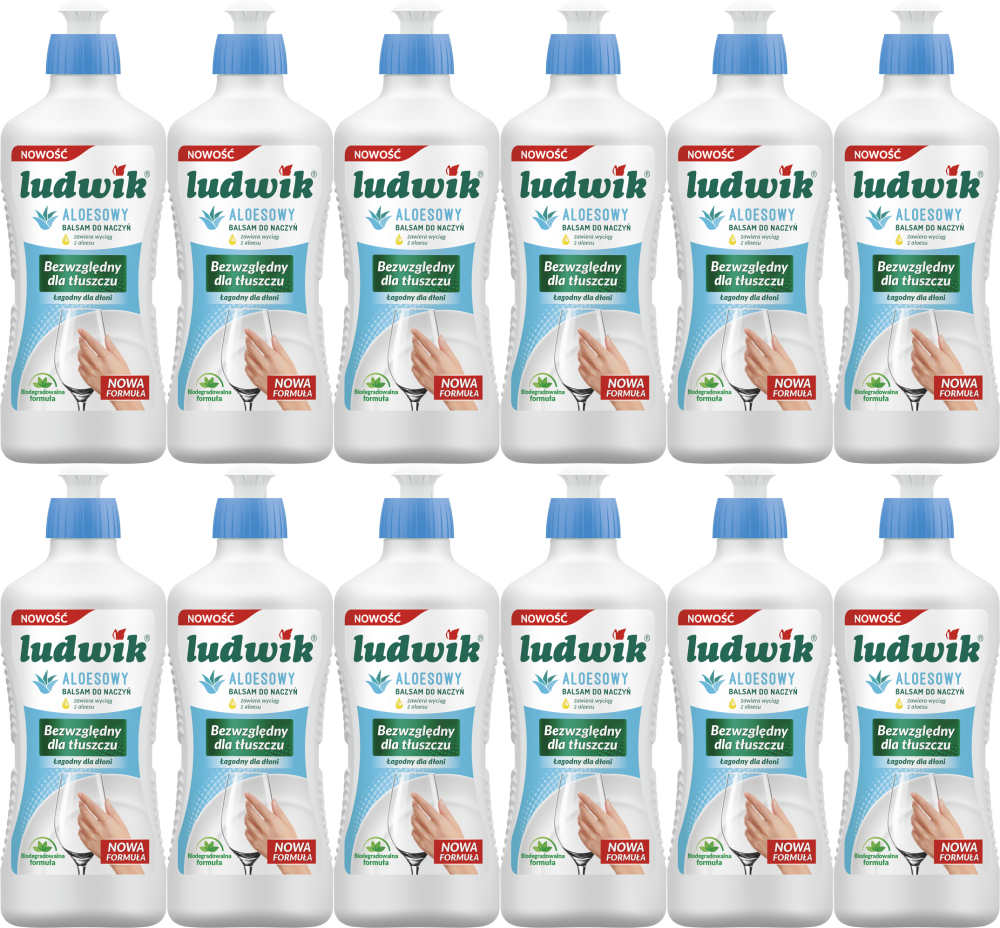 12x Balsam do naczyń Ludwik, aloesowy, 450g