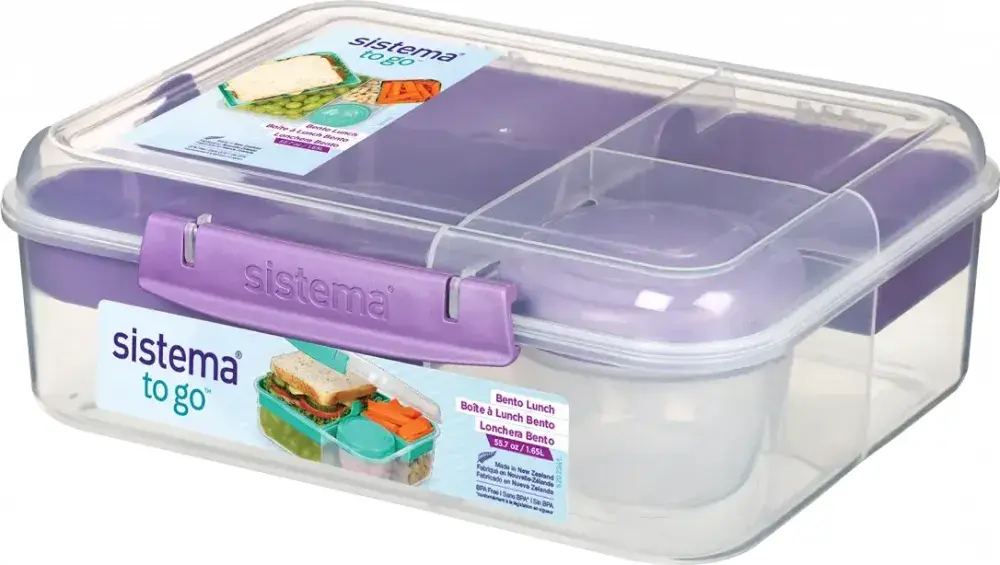 Outlet: USZKODZONY Lunchbox Sistema Bento Lunch To Go, 1.65l, z pojemnikiem na jogurt 150ml