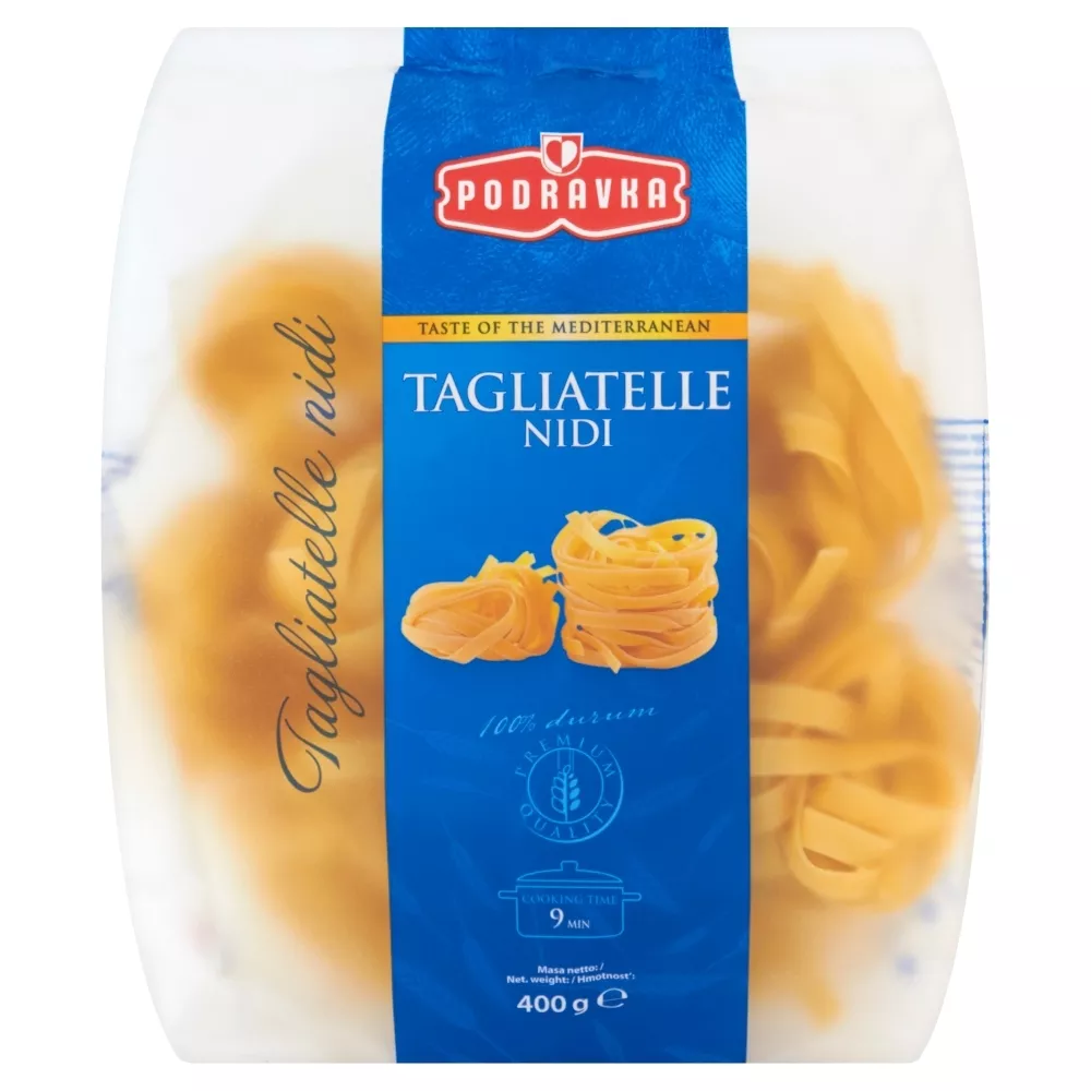 Makaron Podravka, 100% durum, gniazda wstążki, 400g