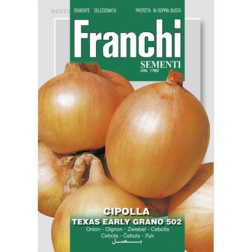 1 pac, Ceapă aurie Texas Early Grano 502 - Semințe: Mod de ambalare: 4 g