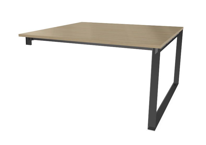 NOTER PPZ64 Biurko podwójne lewe 158,5x140x74h (Kolor blatu: płyta laminowana Wiśnia Havana)