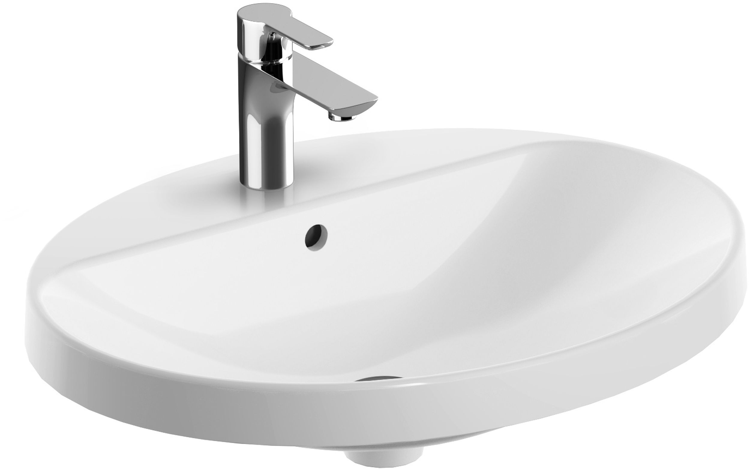 Geberit Variform umywalka 60x48 cm wpuszczana owalna biała 500.724.01.2