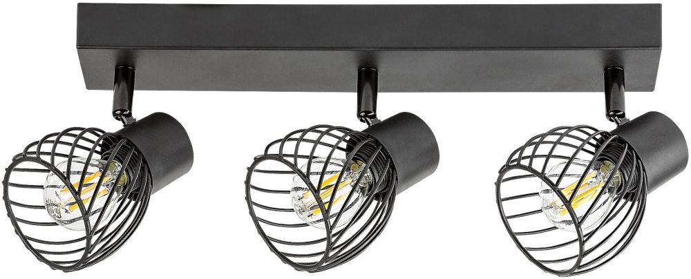 Rabalux Aberama lampa podsufitowa 3x10W czarny mat 73003