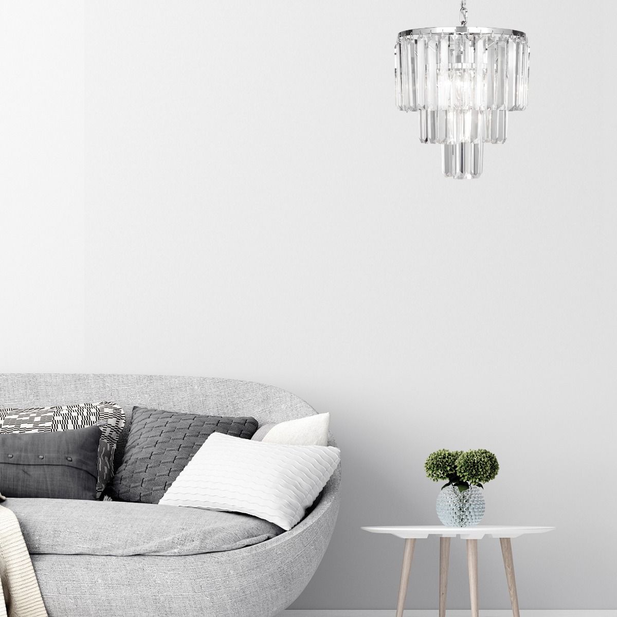 Zuma Line Amedeo lampa wisząca 4x40W chrom/kryształ 17106/3+1-CHR - Wysyłka w 24h