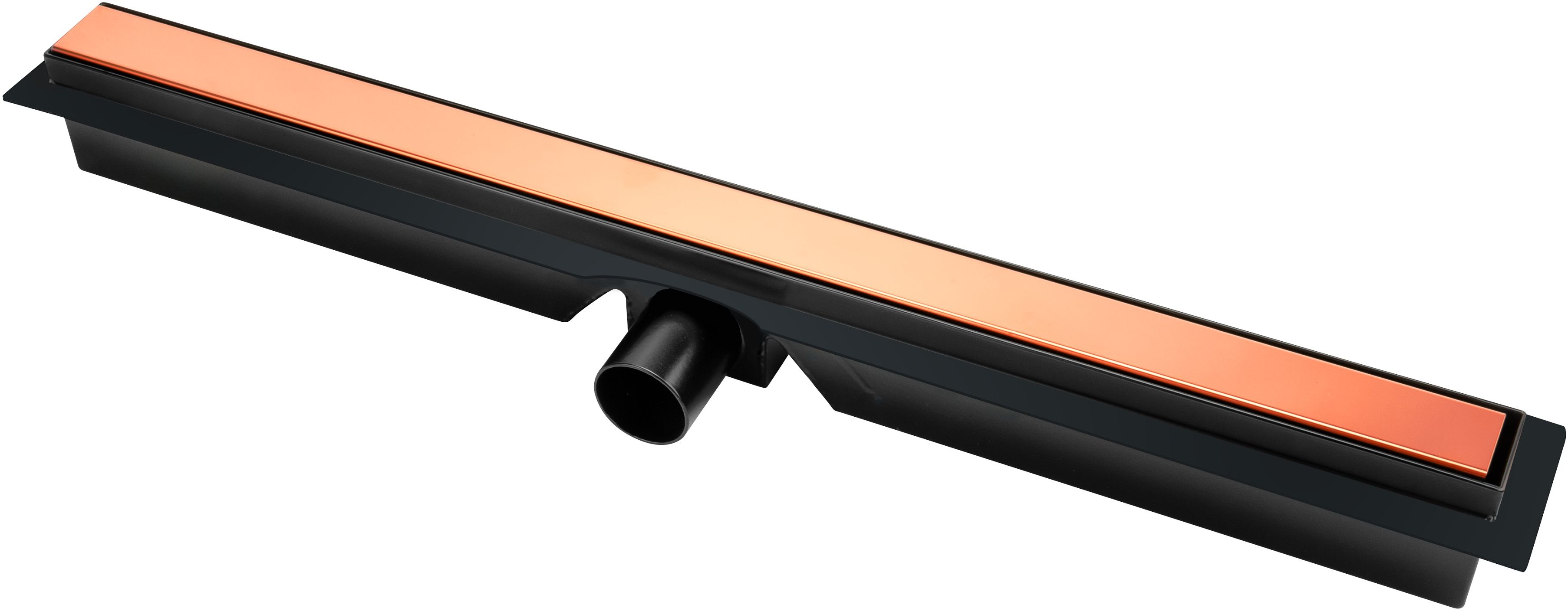 FDesign Kleome odpływ liniowy 70 cm z rusztem czarny/różowe złoto FD74037025