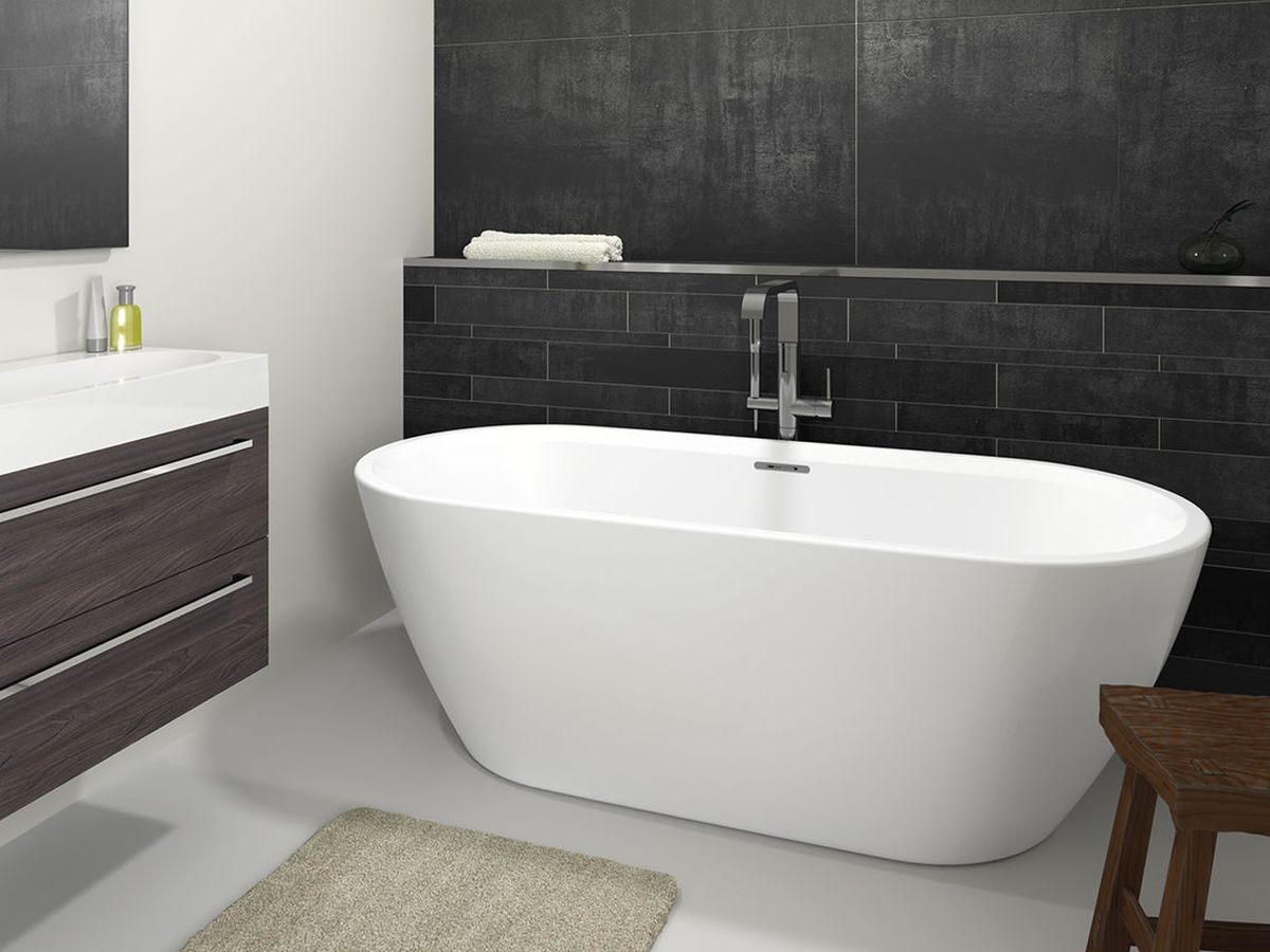 Riho Inspire wanna wolnostojąca 160x75 cm owalna biały mat B091001105