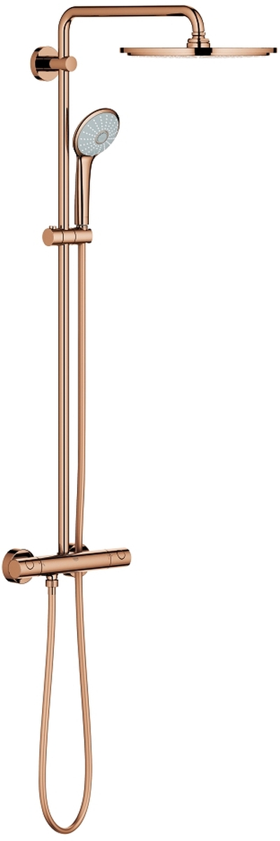 Grohe Euphoria zestaw prysznicowy ścienny termostatyczny z deszczownicą Warm Sunset 26075DA0