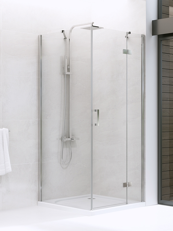 New Trendy New Renoma kabina prysznicowa 100x90 cm prostokątna prawa szkło przezroczyste D-0116A/D-0084B