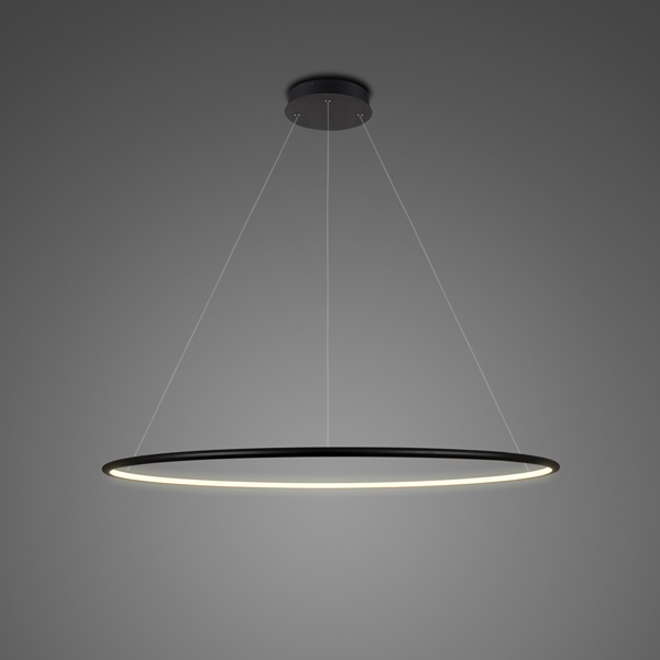 Altavola Design Ledowe Okręgi lampa wisząca 1x43W czarna LA073/P_80_in_3k_black