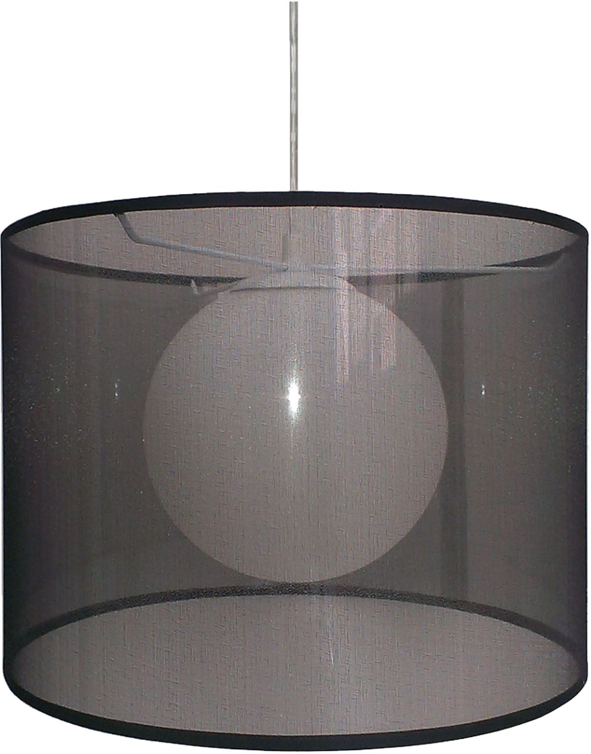 Candellux Chicago lampa wisząca 1x60W czarna 31-24879