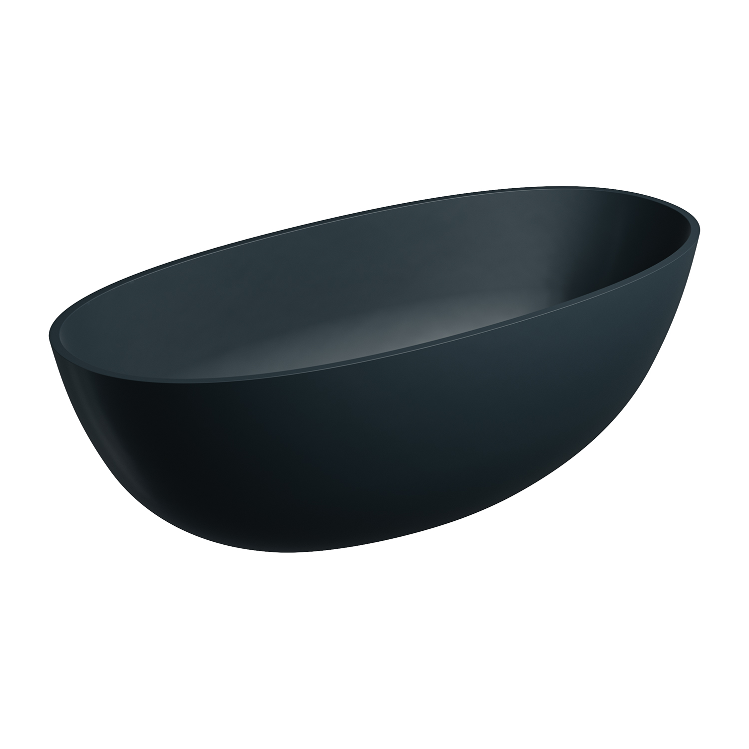 Omnires Shell M+ wanna wolnostojąca 160x75 cm owalna black lava SHELLWWBLV