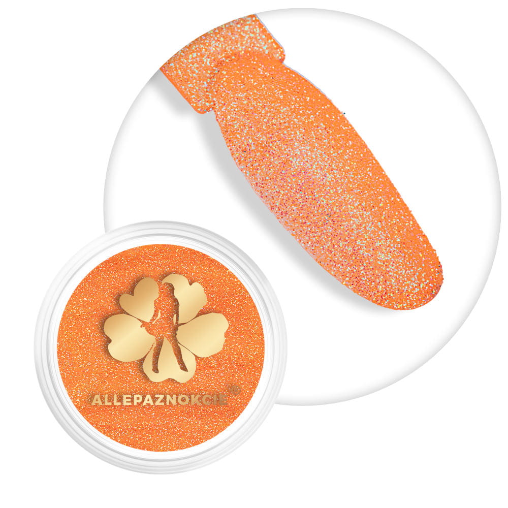 Pyłek do paznokci Sequin Quartz Effect Allepaznokcie Orangello Nr 26