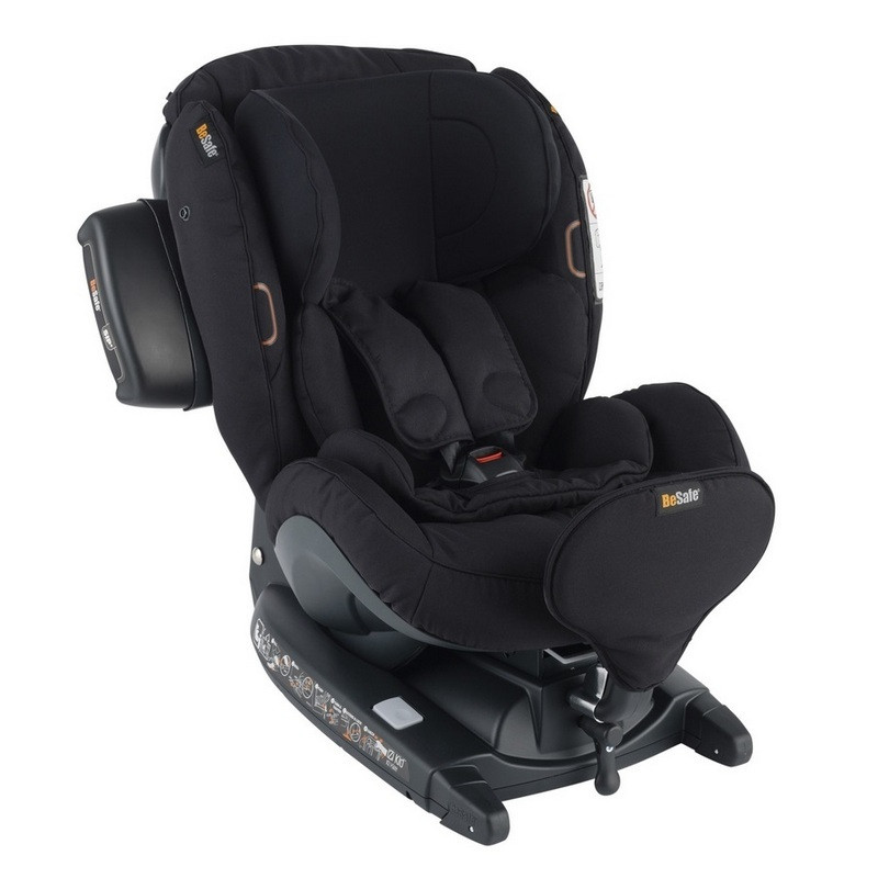 Besafe, iZi Kid X3 i-Size + SIP+ - fotelik samochodowy 0-18 kg-64 - Czarny Cab