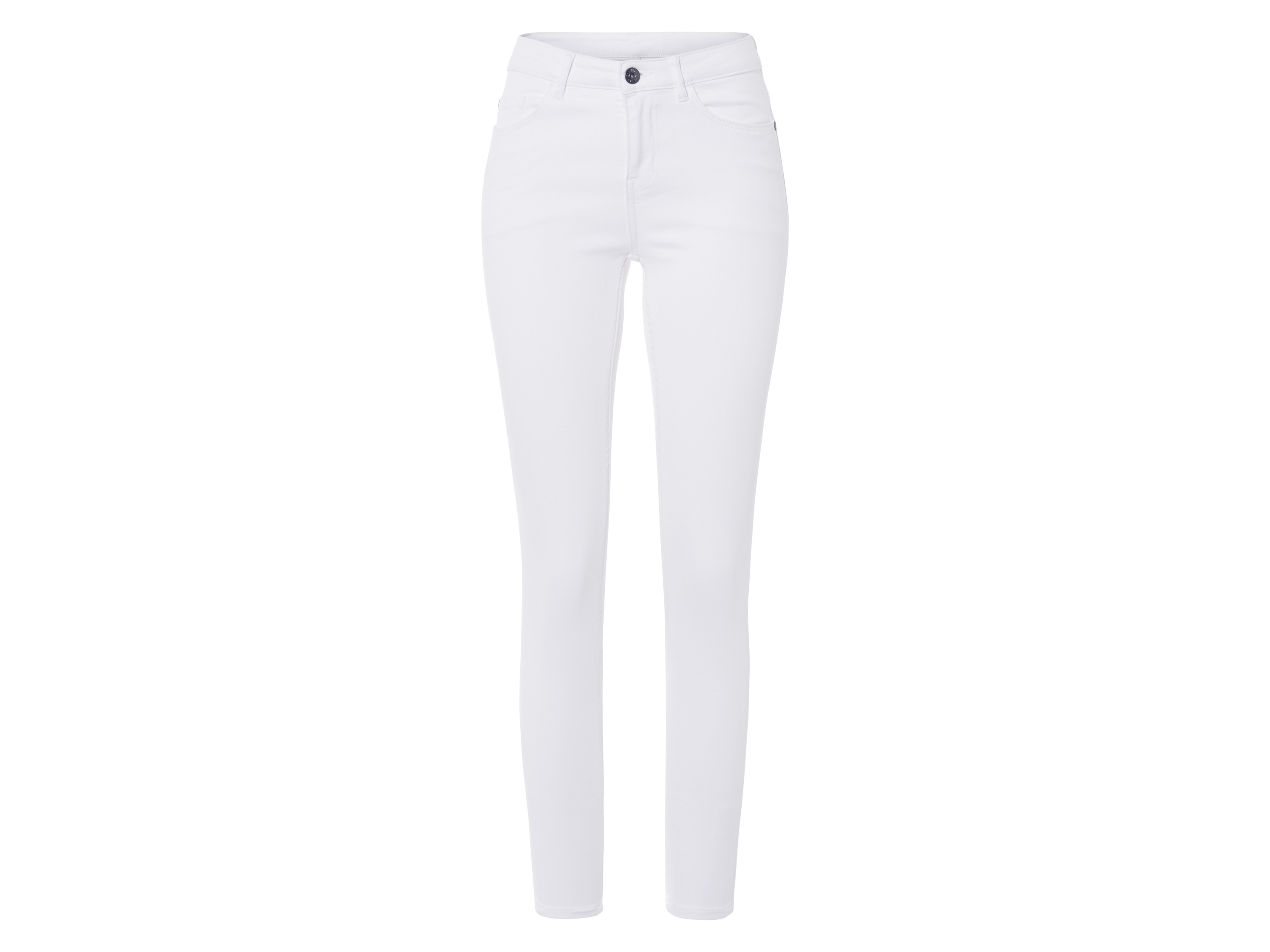 esmara Jeansy damskie Super Skinny Fit z bawełną Biały, 42