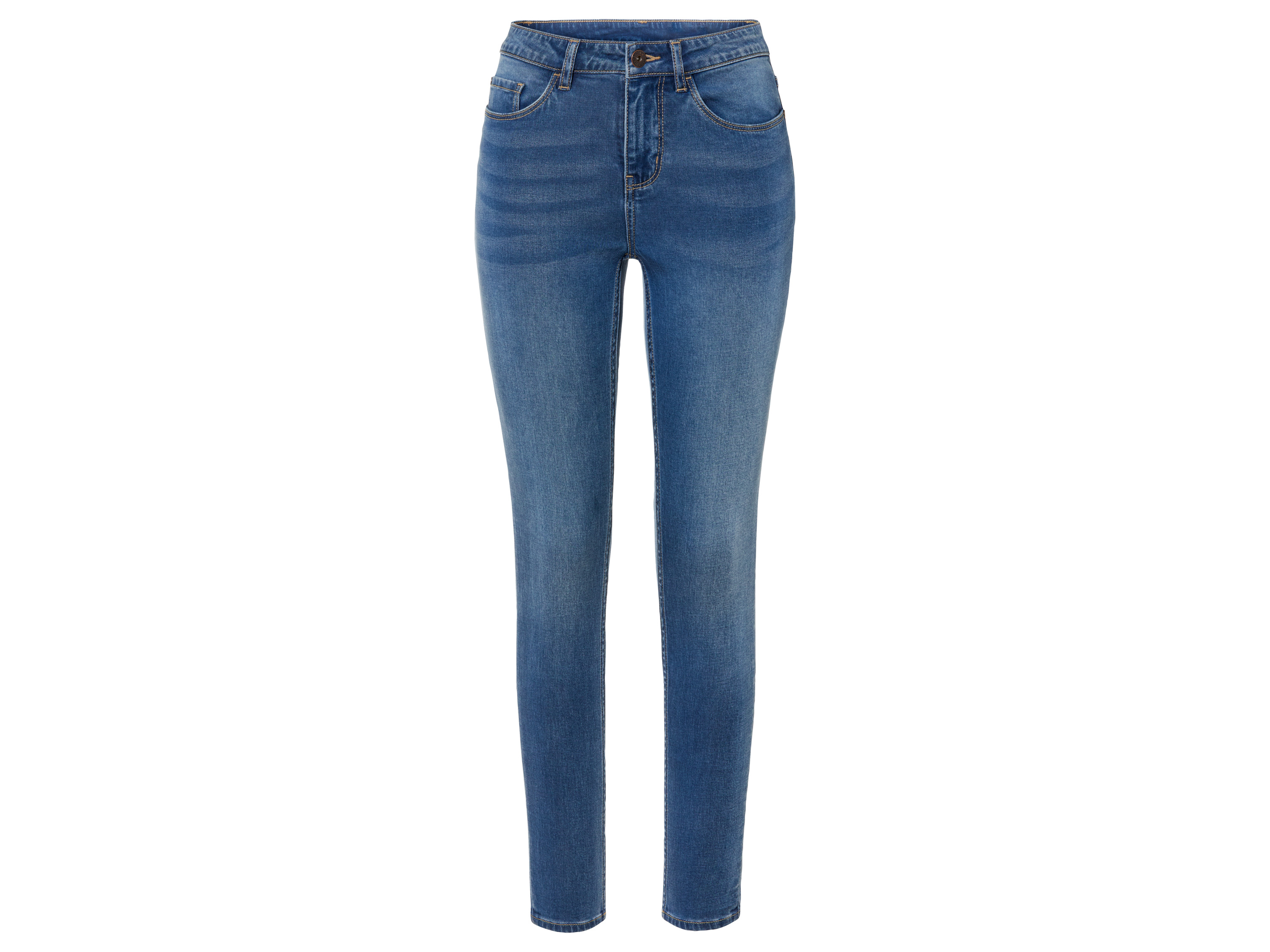 esmara Jeansy damskie na lato, super skinny fit 38, Niebieski