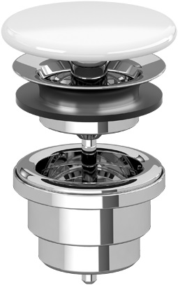 Darmowa Dostawa - Korek do umywalki czarny Villeroy & Boch 680800R7